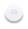 Tplink AX1800 Ceiling Mount Dual-Band Wi-Fi 6 Access Point PORT:1 Gigabit RJ45 PortSPEED:574Mbps at  2.4 GHz + 1201 Mbps at 5 GHzFEATURE: 802.3at POE and 12V DC, 4×Internal Antennas, MU-MIMO, Seamless Roaming, Band Steering, Beamforming, Load Balanc