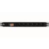 Reglette Alm 19  1U 6P 2P+T Avec Interrupteur Lande
