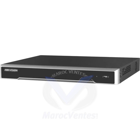 NVR 16CH IP H.265+8MP 2SATA JUSQU