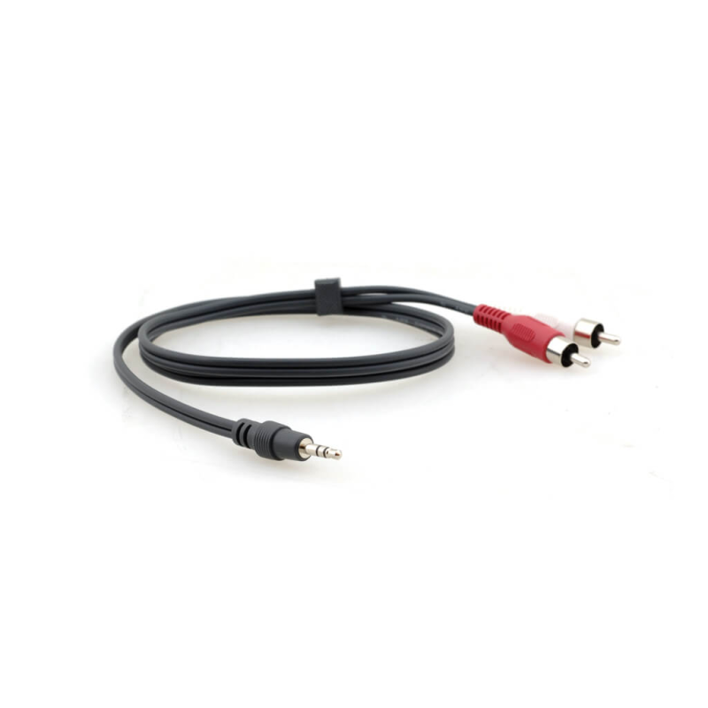 Câble Adaptateur : Mini–Jack 3.5mm (M) vers 2 x RCA (M) C-A35M/2RAM-25
