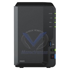 Serveur NAS 2 Baies DiskStation 2 Go de RAM DDR4 (sans disque dur) DS223