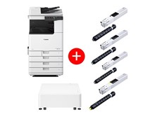 Imprimante Laser IR C3326i MFP+ TONER C-EXV65 BK (17500 p),Y/C/M(11000 p)+ Plain Pedestal Type-S3