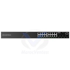 Switch Réseau Administré Niveau 2+ 16 Ports Ethernet Gigabit 4 Ports SFP Gigabit Non PoE