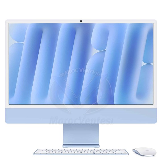IMAC M4 24 POUCES AVEC ÉCRAN RETINA 4,5K (2024) 16 Go SSD 256 Go BLEU MWUF3FN/A