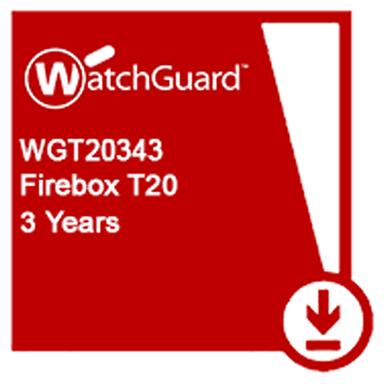 WatchGuard Basic Security Suite Renewal/Upgrade 3-yr for Firebox T20 WGT20343