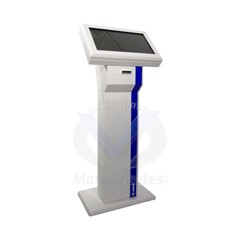 Bornes de Gestion de Files D attente 21" avec PC intégré + YC 2 afficheurs Q-smart d3