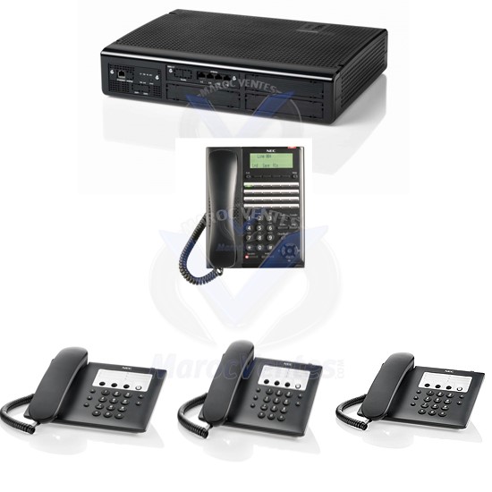 1 PABX NEC SL2100 EQUIPE A  1 POSTE NUMERIQUE  3 POSTES ANALOGIQUE PACK NEC-SL2100