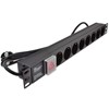 PDU 19" En Aluminium de type françaisà 8 voies avec BP-F08-100-11