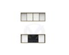 TABLEAU BLANC 4 VOLETS DONT 2 COULISSANTS EIB 4 SLIDING WHITE BOARD 400*130*10CM WITH FRAMES EIBW4M