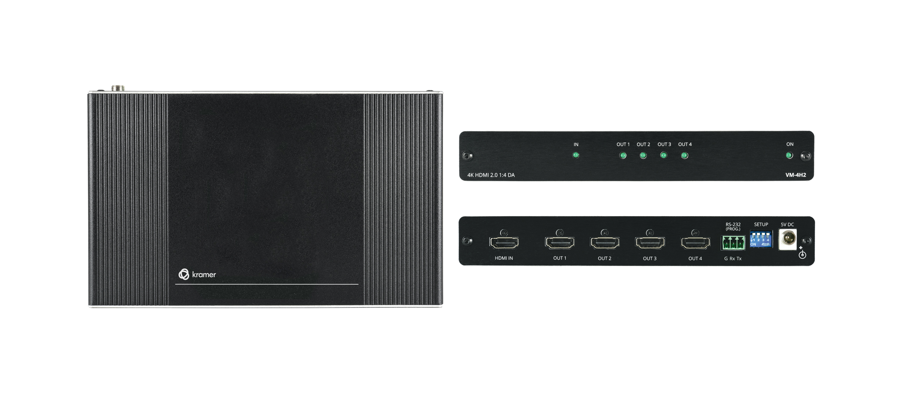 Distributeur amplificateur HDMI 4K HDR 1 vers 4 VM-4H2