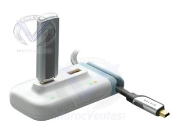 Hub USB 2.0 - 4 ports Blanc