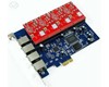 Card Asterisk 4 analog lines with PCI  Express 1
ZA4E can support 4 analog lines which can be any of combinations of FXS-100 or FXO-100 modules according to the requirements.
It is proved by customers in a long time, our PCI-E card can work excellently under Elastix or TrixBox.